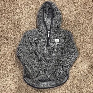 Cozy Gray Sherpa Kids Jacket